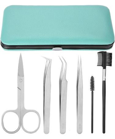 Eyebrow Grooming Set Professional Eyelashes Extension Kit Tweezers Scissors Brushes Makeup Tool - Buy Online on GoSupps.com