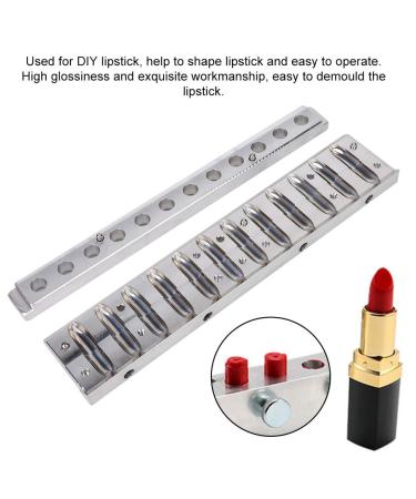 Buy 12.1mm DIY Lipstick Mold - Beak Type Aluminum Lip Balm Mold | 12 Holes Cosmetic Tool for Perfect Lipstick Creation - Buy Online on GoSupps.com