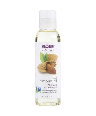 Now Foods Solutions Sweet Almond Oil - 4 fl oz | Pure and Natural - Buy Online on GoSupps.com