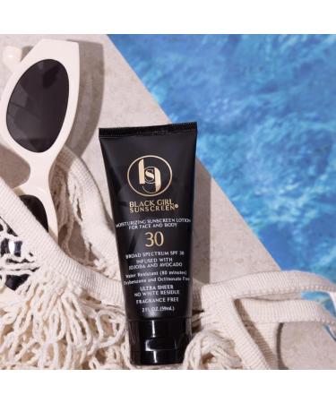 SPF 30 Moisturizing Sunscreen Lotion for Melanin Rich Skin - No White Residue - 2 Fl. Oz - Buy Online on GoSupps.com