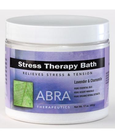 Abra Stress Therapy Sea Salt Bath  Lavender & Chamomile  17 Ounce