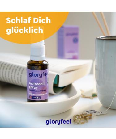 Gloryfeel Melatonin Sleep Spray - 0.5 mg for Peaceful Sleep | 200+ Nights | Delicious Very Berry Flavor | Vegan & Natural - Buy Online on GoSupps.com