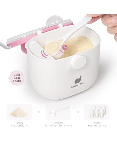 Termichy Milk Powder Dispenser Pot 250g - Baby Formula Dispenser (Deep Pink) - Buy Online on GoSupps.com