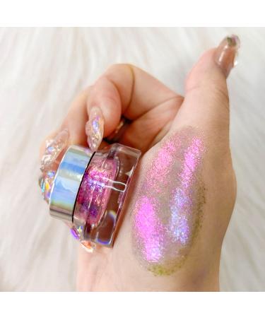 CHARMACY Multi Chrome Flakes Cream Chameleon Gel Eyeshadow 2.8g (06) - Sparkle Metallic, Highly Pigmented, Long Lasting Makeup - Buy Online on GoSupps.com