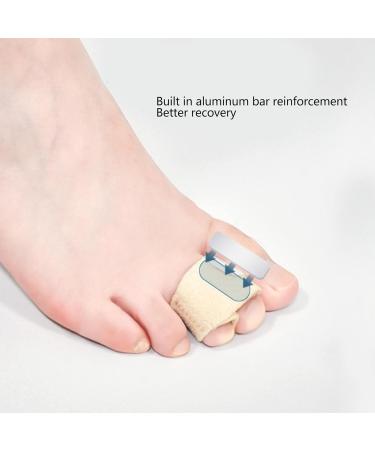 Skin Color Toe Sleeves 2pcs - Soft Hammer Toe Straightener Strap - Claw Toe Corrector for Bent Toe (S) - Buy Online on GoSupps.com