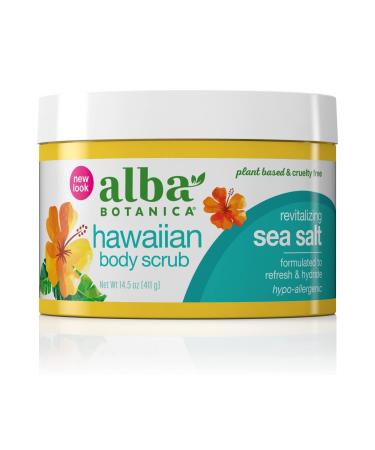 Alba Botanica Hawaiian Body Scrub, Revitalizing Sea Salt, 14.5 Oz WHITE - Buy Online on GoSupps.com