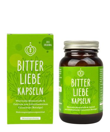 Bitterliebe bitter substances capsules 90 pcs. I duk thistle dandelion artichocke capsules high dose i recipe according to Hildegard von Bingen I Milk Thistle 1 - Buy Online on GoSupps.com