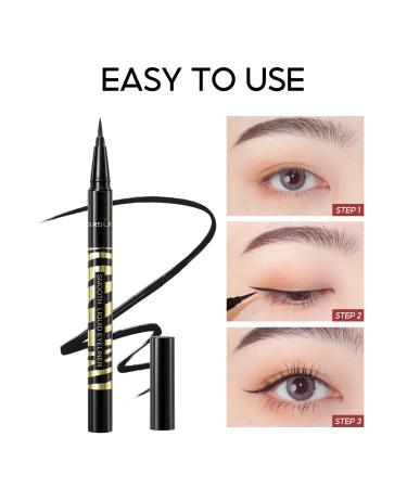 CARSLAN Stay All Day Liquid Eyeliner - Waterproof, Smudgeproof, 12H Long Lasting, Very Black - 1 Count - Buy Online on GoSupps.com