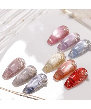 DIY Nail Varnish UV Nail Gel Colorful Nail Phototherapy Gel Crystal Cat Eye Gel Manicure Gel Nail Polish - (Color: 4) - Buy Online on GoSupps.com