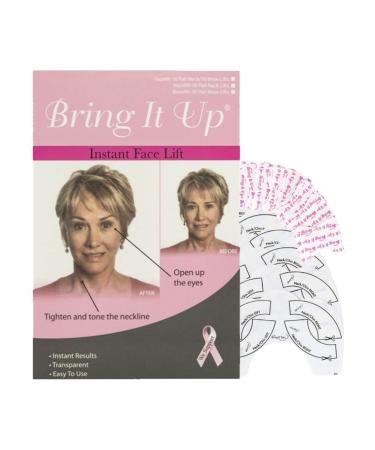 Bring It Up Instant Face Lift Tape 30 Day Supply Kit  Neck and Eyebrow lift Tapes  Transparent Strips  Tape Lifting  Anti Wrinkle Stickers