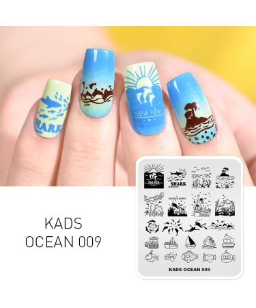 Buy KADS OC009 Nail Art Stamping Templates International Shipping Available | Perfect for Creative Nail Designs - Buy Online on GoSupps.com