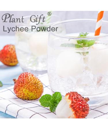 100% Natural Pure Lychee Powder 100g/3.52oz poudre de litchi pour smoothies shakes p tisseries et boissons | sans conservateurs lyophilis e sans sucre ajout  - Buy Online on GoSupps.com
