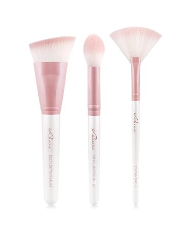 Shop Luvia Highlight & Contour Brush Set - 3 Vegan Makeup Brushes for Flawless Looks - International Shipping Available! - Buy Online on GoSupps.com