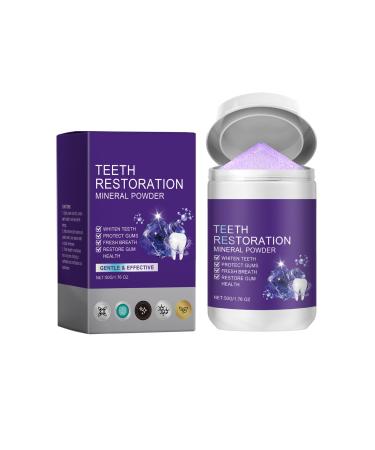GNAUMORE Purple Dental Powder Teeth Whitening Powder For Teeth Whitening Deep Stain Removal 50g