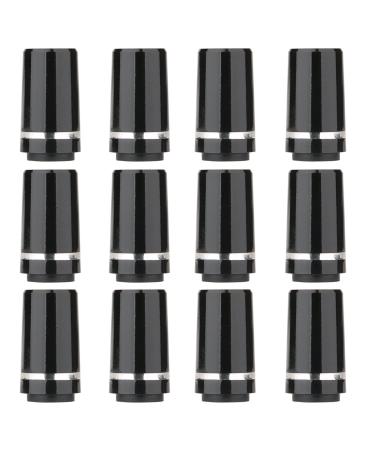 12pcs/Pack Custom Black Tip 0.355 Golf Ferrules for Taper Tip Iron Wedge Lower Ring