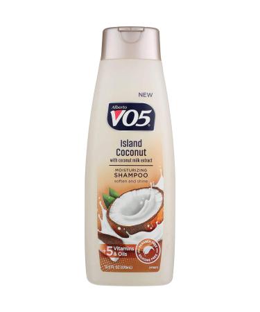 VO5 Moisturizing Shampoo - 12.5 Fl Oz - Island Coconut Leaves Hair Looking Vibrant and Beautiful White