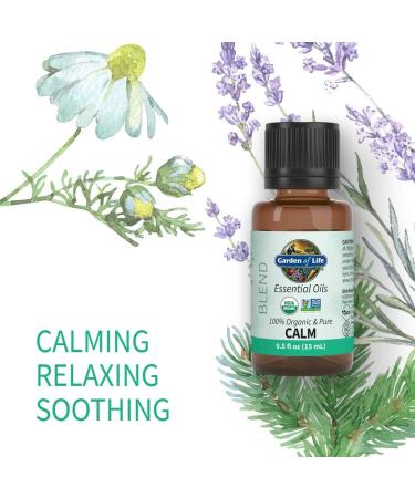 Garden of Life Organic Essential Oil - Calm Blend (Chamomile) 0.5 oz | Soothing Aromatherapy - Buy Online on GoSupps.com