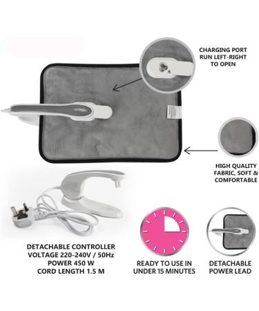 Powatron Rechargeable Electric Hot Water Bottle Hand Warmer - Slate Grey - Buy Online on GoSupps.com