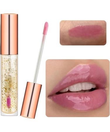 Natural Lip Plumper Gloss for Fuller Hydrated Lips 10ml - Day and Night Lip Care Enhancer - Clear Moisturizing Formula - A One Size - Buy Online on GoSupps.com
