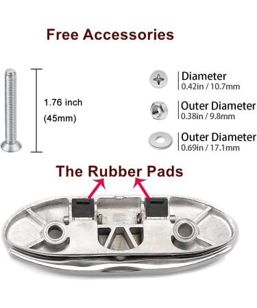 316 Stainless Steel Boat Flip Up Cleat - 4-1/2 Inch Folding Dock Cleat for Mooring Lines and Accessories - Buy Online on GoSupps.com