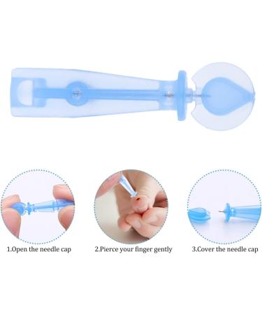 200Pcs 30G Safety Lancets for Blood Glucose Testing - Sky Blue - Buy Online on GoSupps.com