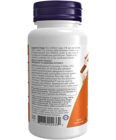 NOW Foods BerryDophilus 60 Count (Pack of 2) - Buy Online on GoSupps.com