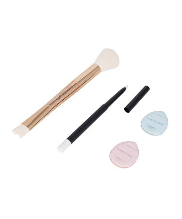U-Shaped Viral Contour Nose Brush Set | Dual-Ended Makeup Brush & Foundation Sponge for Perfect Contouring | Enhance Your Look with Professional Makeup Tools - Buy Online on GoSupps.com