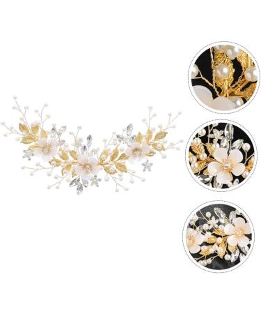 Didiseaon Rhinestone Pearl Hair Comb Pearl Barrettes for Women Crystal Hair Clips Womens Hair Clips Pearl Hair Pin Flower Headpiece Crystal Hair Comb Tiara White Bride Accessories Wedding - Buy Online on GoSupps.com