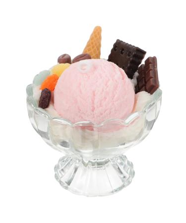 FRCOLOR Fragrance Candle 1pc Candle Cup Party Decor Candle Candles Candle Ice Cream Decor Ice Cream Candle Household Candle Creative Candle Xmas Scented Candle Fashion Box Glass