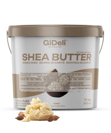 Beurre de karit 100 % pur et non raffin - Beurre de karit naturel pour la peau les cheveux et les cosm tiques DIY - 10 kg