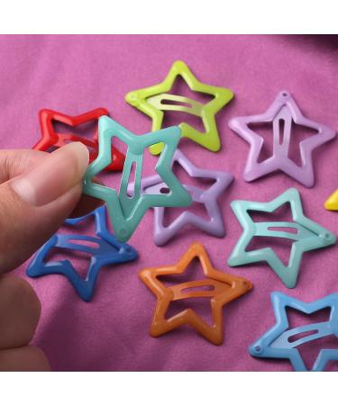 Colorful Glow-in-the-Dark Star Hair Clips for Women & Girls - 10-Piece Y2K Accessories Set - Buy Online on GoSupps.com