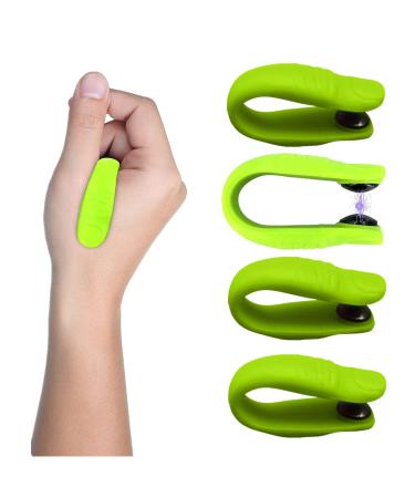 pieces finger shape acupressure clip aculief acupressure clip massage acupressure slimming acupressure device can be used for migraine relief tension anxiety stress pain green 4 pieces