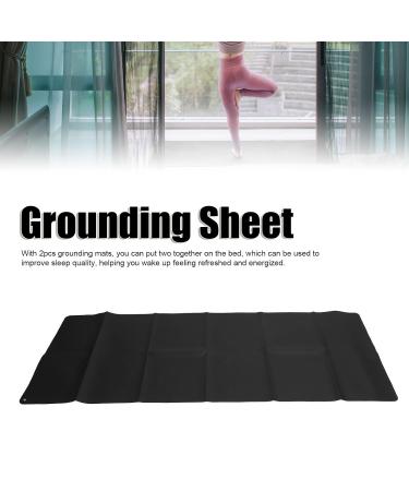 2-Part Grounding Mat Set for Stress Reduction & Better Sleep | Reduces Inflammation & Improves Blood Circulation | Soft PU Leather 180 x 68 cm 5m Cable - Shop Internationally! - Buy Online on GoSupps.com