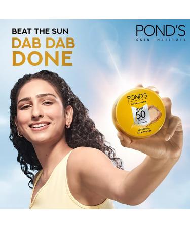 P0ND''S Sunscreen Face Powder with SPF 50 PA+++ UVA UVB Protection 20g Pack of 2 - Buy Online on GoSupps.com