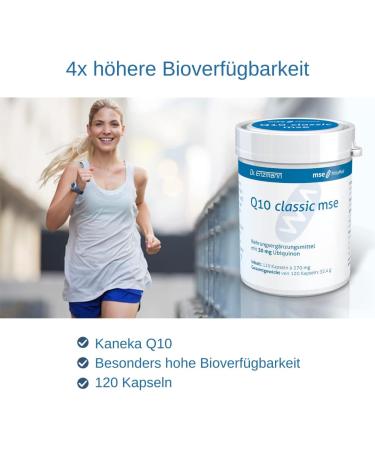 Q10 Classic MSE Capsules 30mg - Vegan Coenzyme Q10 High Bioavailability Supports Nerves & Immunity Made in Germany - 120 Capsules | Dr Enzmann - Buy Online on GoSupps.com
