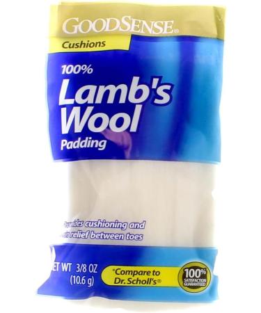 GoodSense Lambs Wool Padding 3/8 oz Bag - Premium Quality for Foot Comfort | 1/Each - Buy Online on GoSupps.com