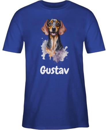 Personalized Dachshund T-Shirt for Dog Owners | Custom Name Gift | Shirtracer - Royal Blue 5XL - Buy Online on GoSupps.com