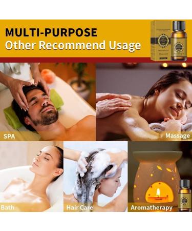 10 Pack Ginger Oil for Lymphatic Drainage - Natural Massage Oil & Aroma Essential Oil - Buy Online on GoSupps.com