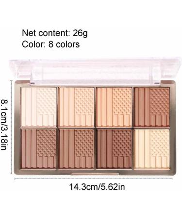 Setting Makeup Powder Waterproof Oilproof Face Makeup Palette Face Shading Powder 4 Highly Pigmented Colors for Contouring and Highlighting Shzons 02 - Buy Online on GoSupps.com