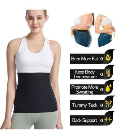 HKDYWTNB Back Brace Lumbar Support Cincher Corset Sweat Belt Tummy Control Sauna Workout Weight Loss Girdle Shaper Waist Belt Small Black - Buy Online on GoSupps.com