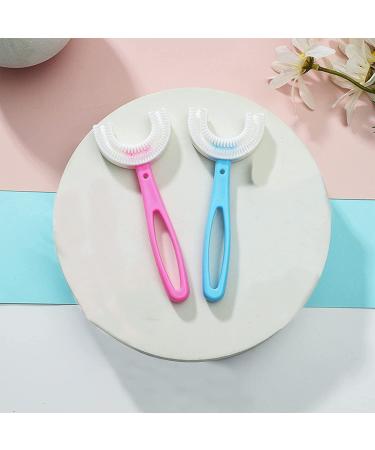 2 Pcs Kids U-Shaped Toothbrush - QPEY Soft Silicone Brush for Cleaning Teeth - Buy Online on GoSupps.com