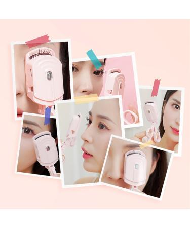 Qukaim Electric Eyelash Curler Rechargeable Heated Eyelash Curler 3 Levels Temperature Long-Lasting Electric Lash Curler Pink - Buy Online on GoSupps.com