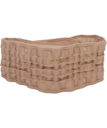 Decompression Back Belt | Lumbar Pressure Relief Belt with Inflator for Walking - Khaki - Buy Online on GoSupps.com