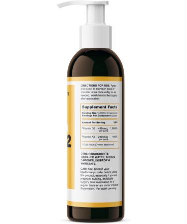 Androgenesis Vitamin D3 K2 Maximum Strength Topical Gel - 15000+ IU Per Pump - Buy Online on GoSupps.com