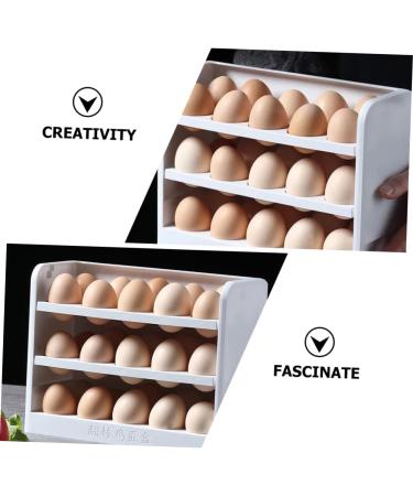 LABRIMP Refrigerator Storage Box Fridge Fillable Eggs Multi-layers Eggs Holder Egg Storage Rack Food Crisper - Buy Online on GoSupps.com
