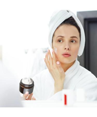 Tuakimce 10 Pack 30ml Refillable Cosmetic Glass Cream Containers with Lid - Ideal for Creams Lotions & Essential Oils - Buy Online on GoSupps.com