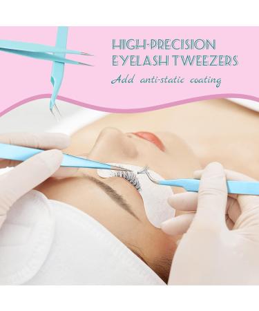 Eyelash Extension Kit - Complete Set with Eyelash Fan Tweezers Brushes & Under-Eye Gel Pads | International Shipping Available - Buy Online on GoSupps.com