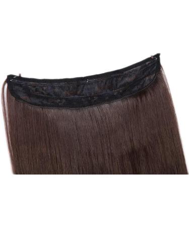 16" One Piece Secret Wire In Hair Extensions Synthetic Straight Hairpiece Natural Invisible Wire String - Medium Brown(Length:40CM Weight:90g) - Buy Online on GoSupps.com