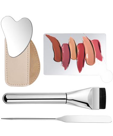  Duroecsain Makeup Mixing Stand Foundation Blending Palette with Metal Spatula 4 Professional Eyeshadow Blenders and Beauty Lovers for Mom - Buy Online on GoSupps.com