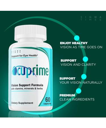Sigma Times Ocuprime for Eyes 3 Pack | Vision Formula with Occuprime Supplements | Eye Pills (180 Capsules) - Buy Online on GoSupps.com